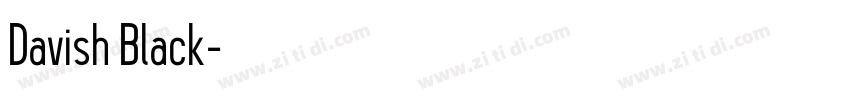 Davish Black字体转换 Davish Black字体转换